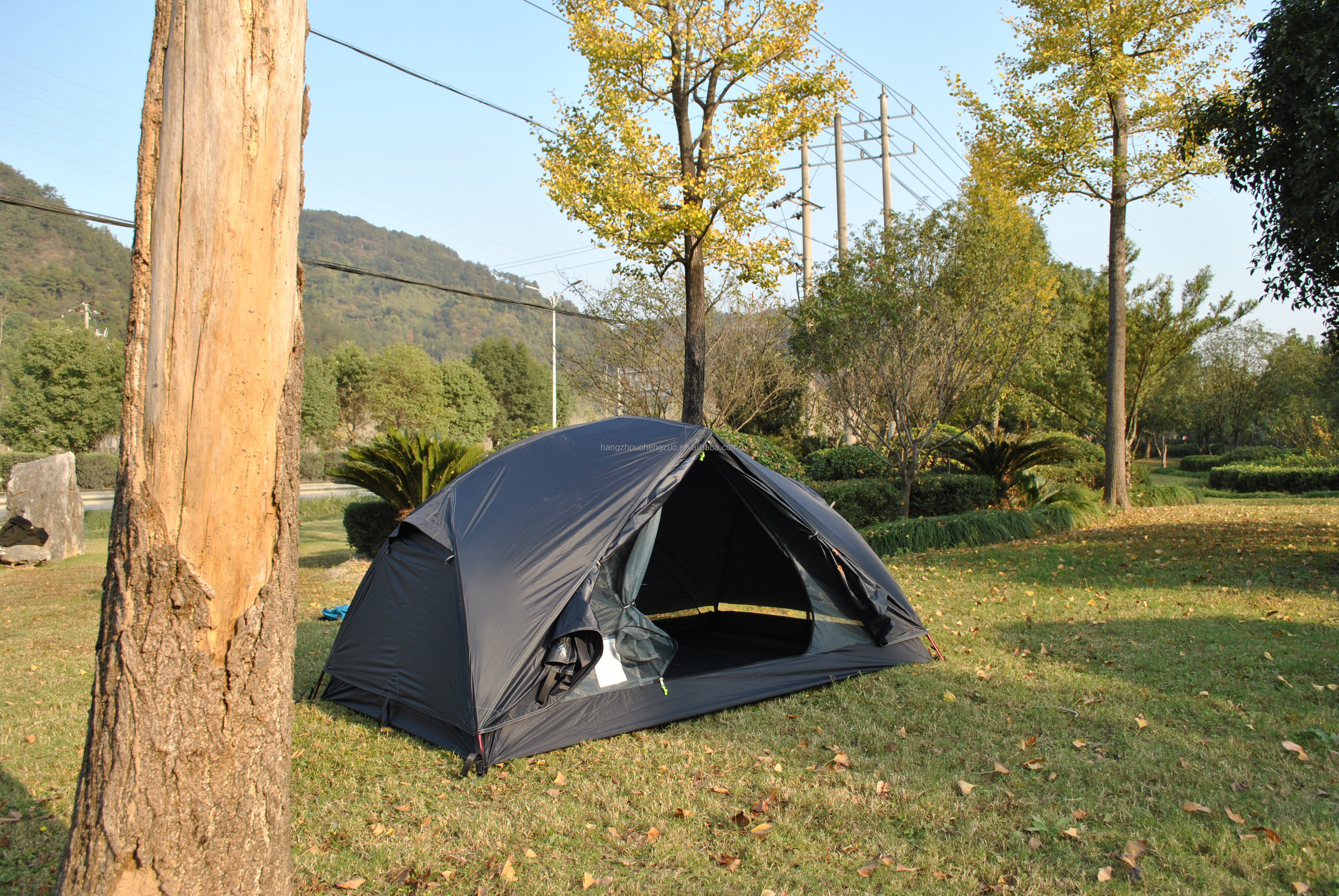 Cheap Goat Tents Black tent,Ultralight 2 Person 20D Silicone Nylon camping tent,CZX 435B Black MSR Hubaba NX 2 Person tent with footprint Tents 